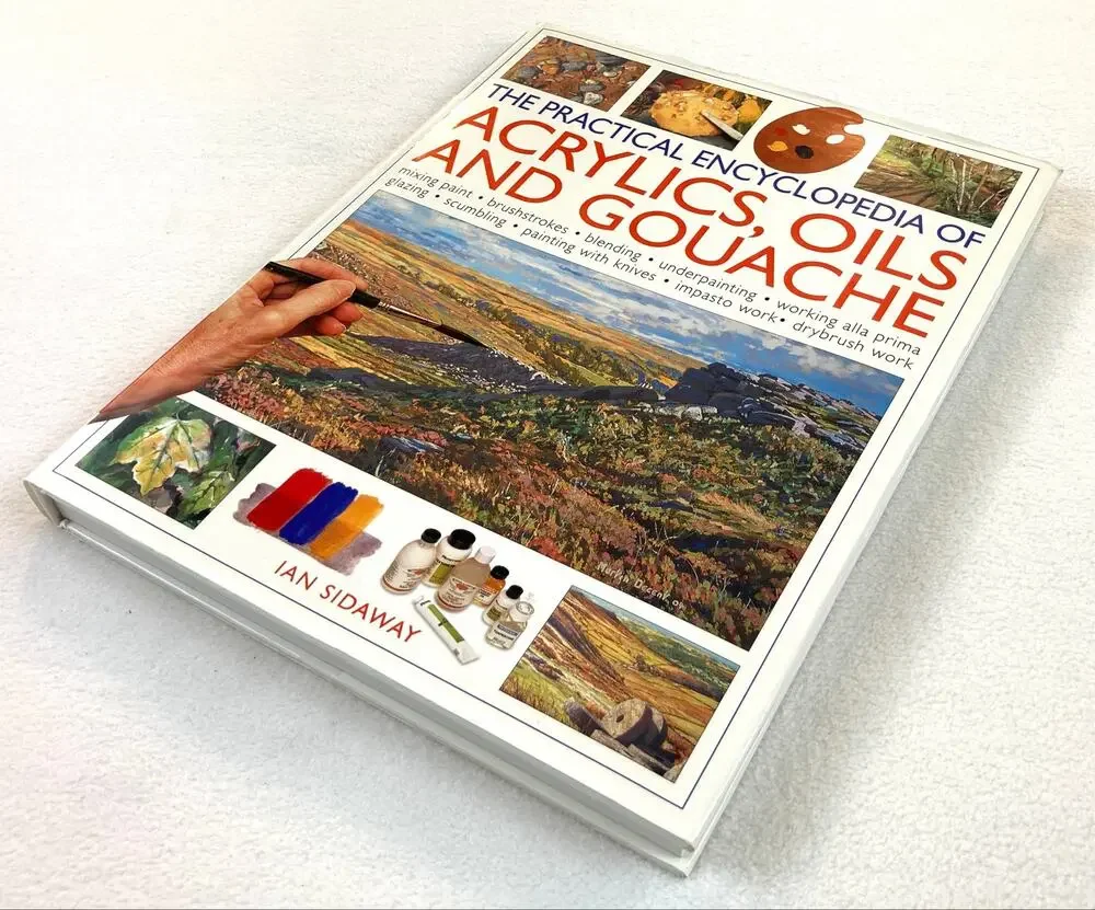 Practical Encyclopedia Acrylics Oils Gouache Hardcover Book ISBN 9780754814443